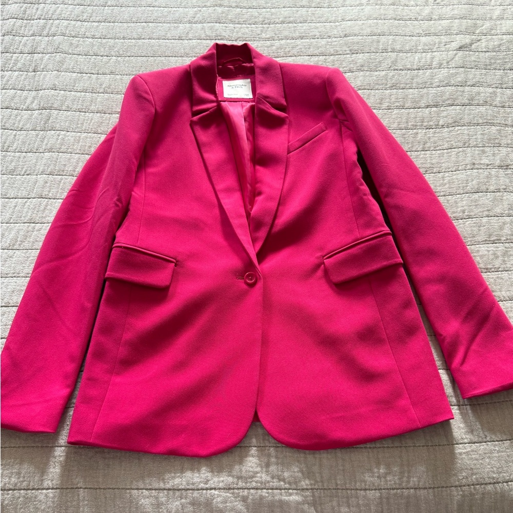 Abercrombie & Fitch Vibrant Pink Blazer